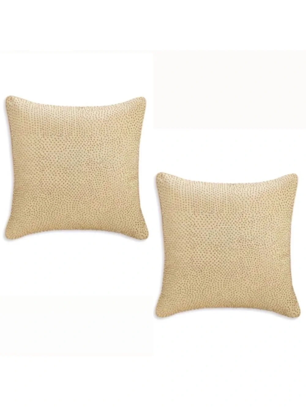 X2 Hudson Park Foglia Euro Sham, Gold, New w/Tag Retail $400 Total